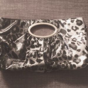 Poppie Jones bag, black and silver, handbag